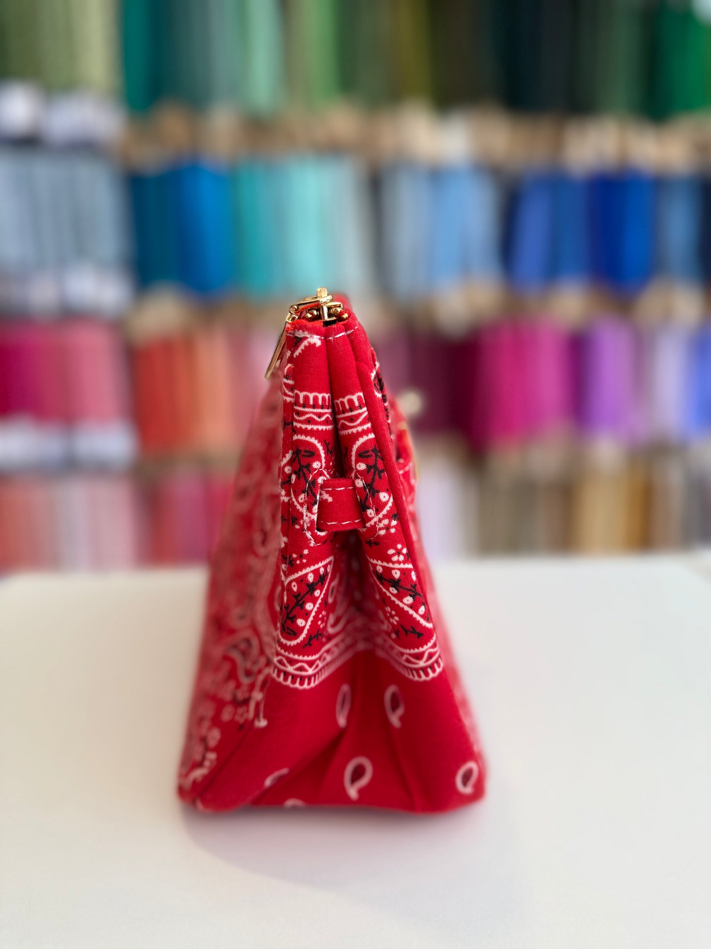 The Designer Signature Mini Clutch - Scarlet