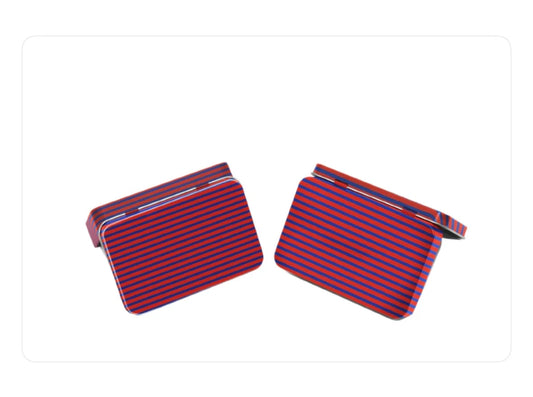 Trinket Tin - Red Stripe