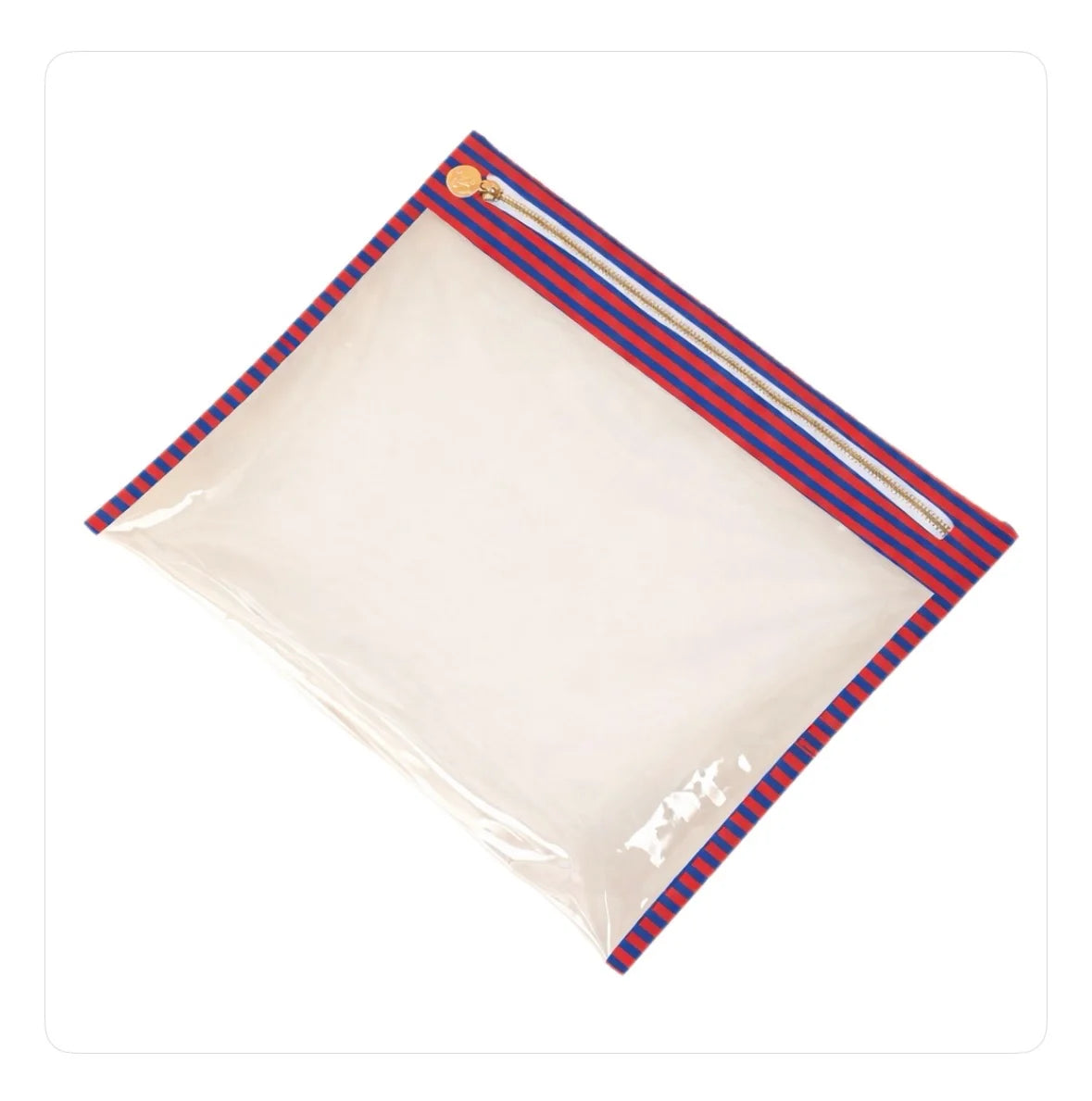 Striped Project Bag - Red
