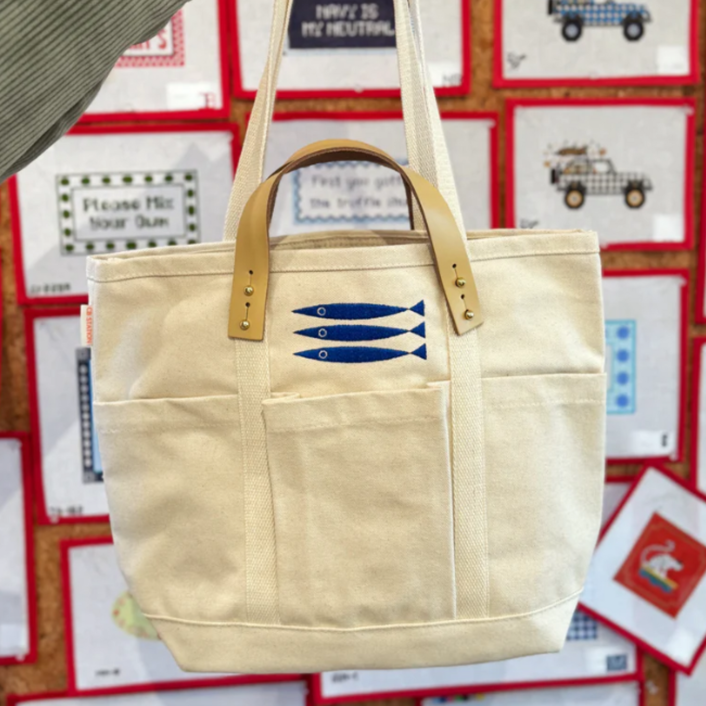 Le Stitch 3 Fishes Carryall Bag