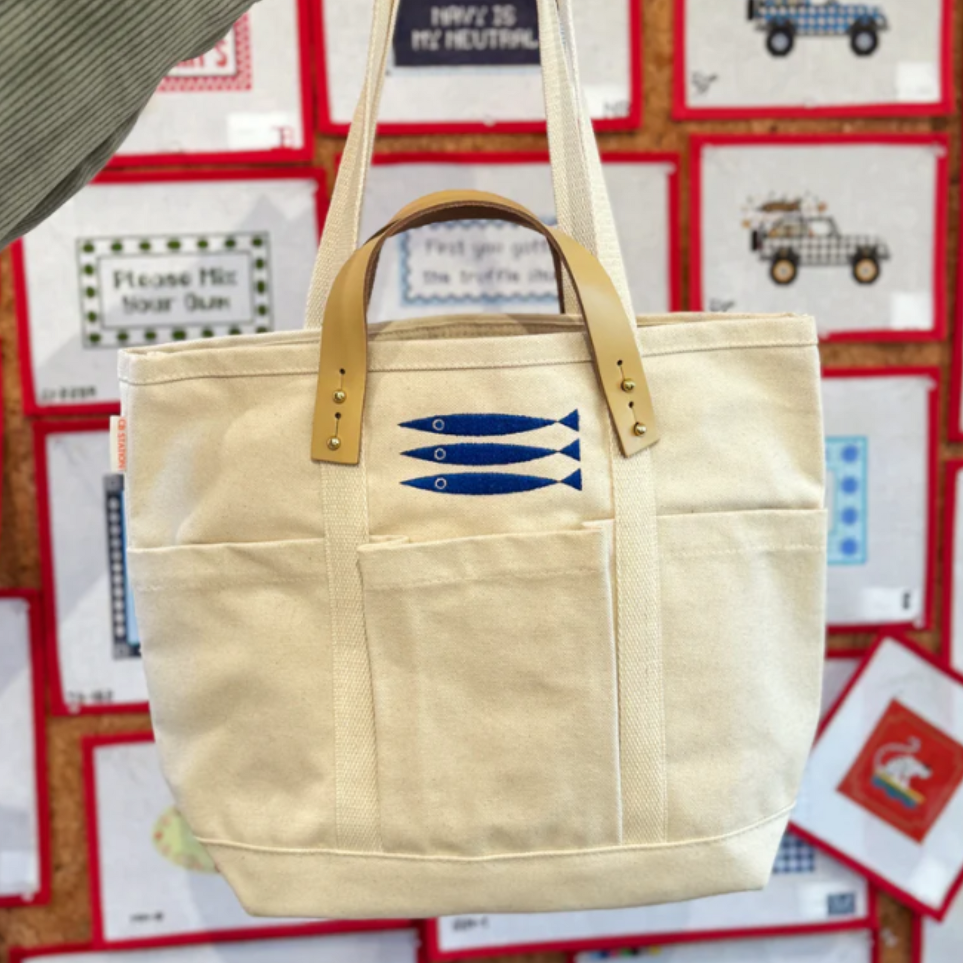 Le Stitch 3 Fishes Carryall Bag